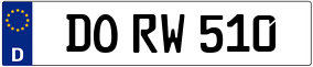 Truck License Plate